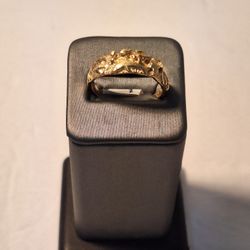 GTS SEALIFE NUGGET RING 14k YG 5.4g