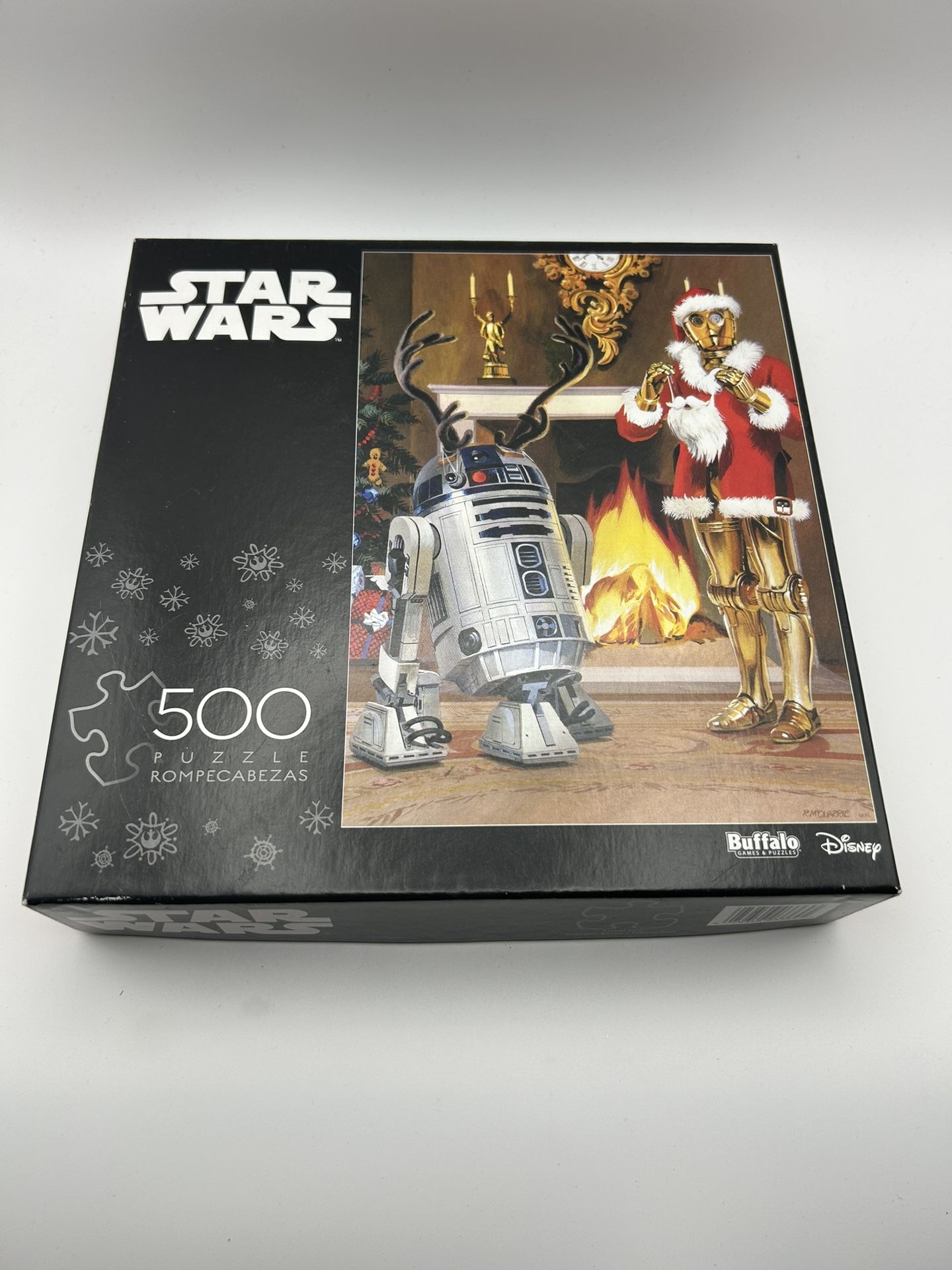 Star Wars Disney Buffalo Puzzles 500 Pieces Christmas C-3PO R2-D2 Open Box