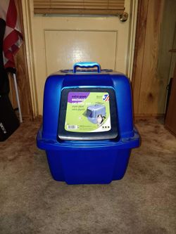 VAN NESS EXTRA GIANT BLUE  CAT LITTER PAN
