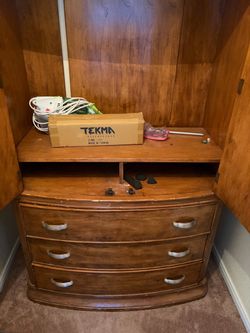 Used Wood drawer and night stand