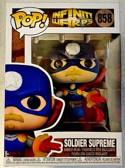 Funko Pop! Marvel Infinity Warps #858 Soldier Supreme 2021 "New"