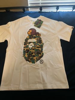bape green camo tee