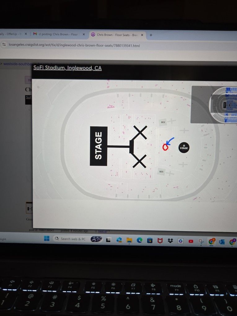 Floor Seats - Center - Clear View