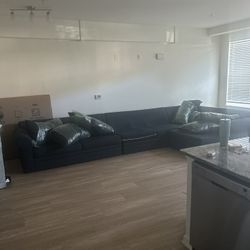 Dark Blue Sectional