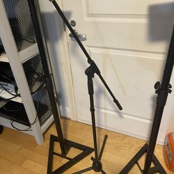 Studio Monitor Stands and Boom Microphone Stand Set. $20 each. East Orange 