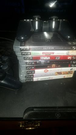 Ps3, 2 controllers, 9 games