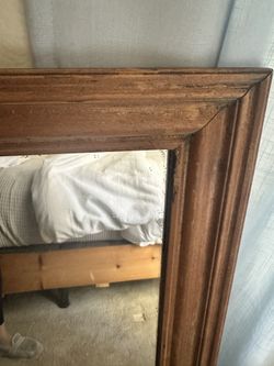 Lead Mirror Solid Wood Frame (31x38”)