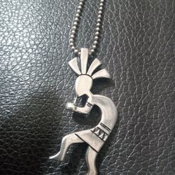 Silver Zuni Dancer Necklace