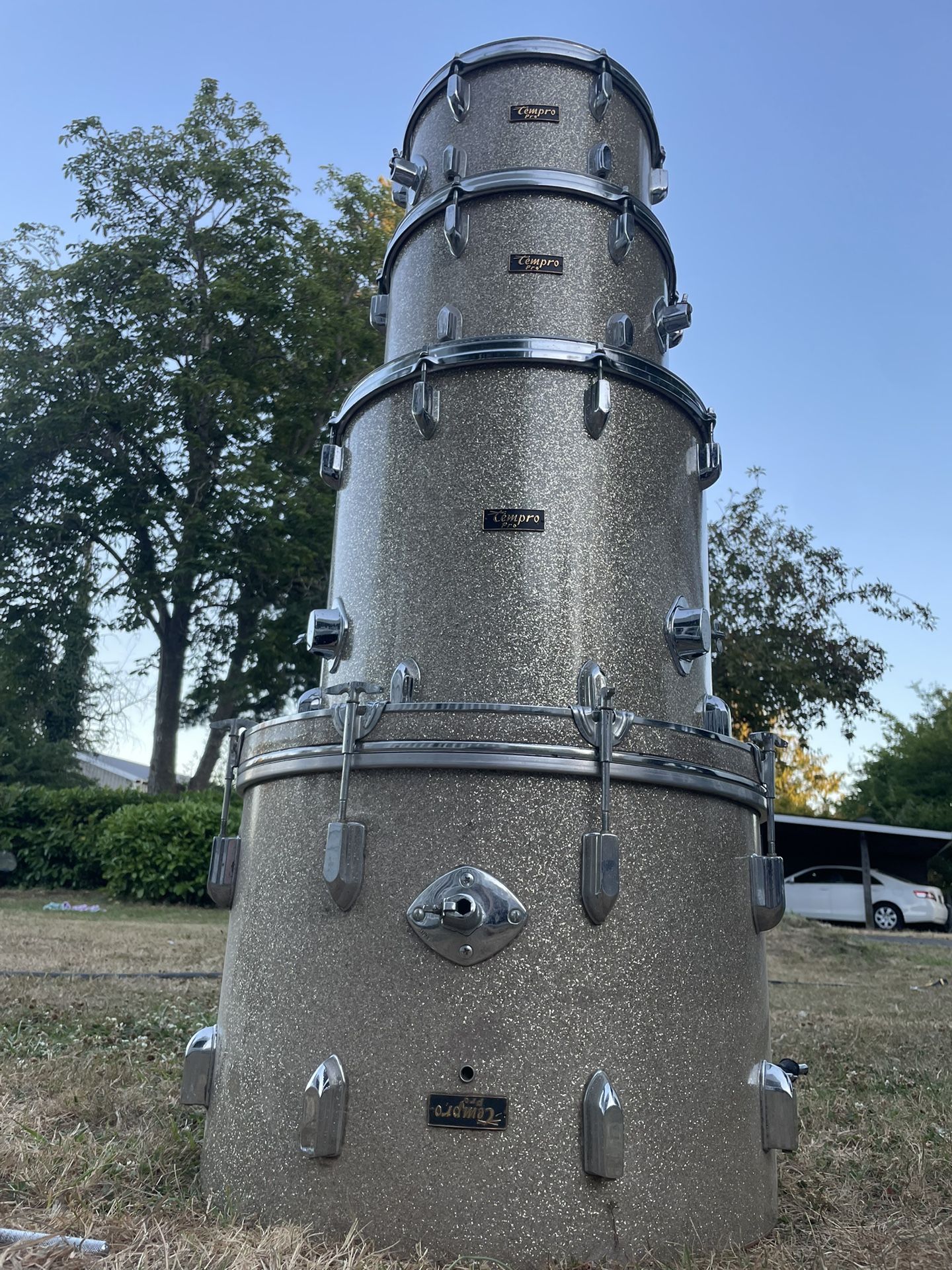 Vintage Tempro Drum Shell Pack – Gold Sparkle – $300 OBO