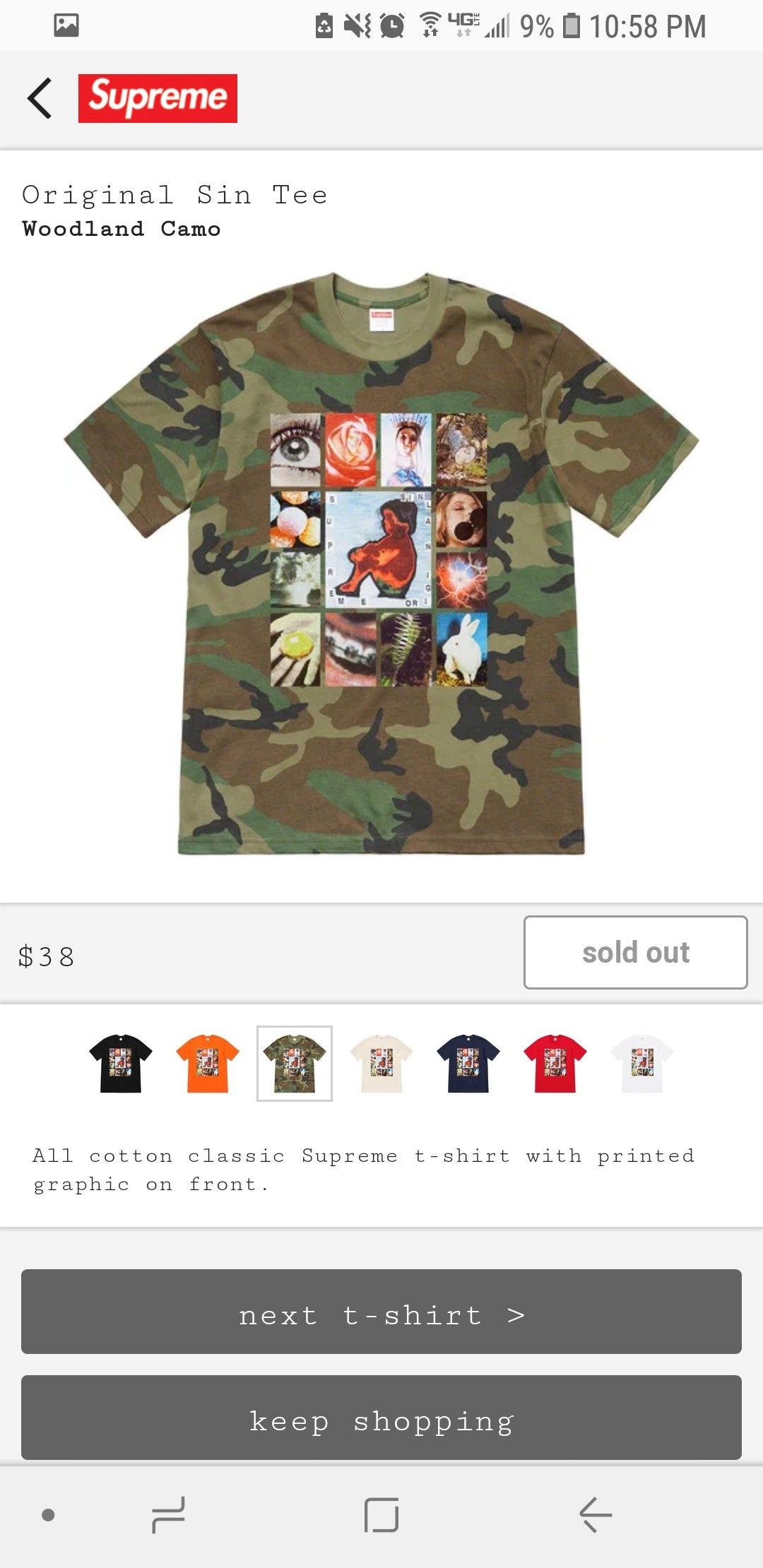 Supreme Original Sin Tee