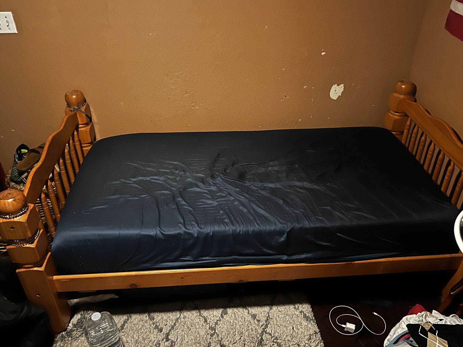 Twin Size Bed and Mattress 
