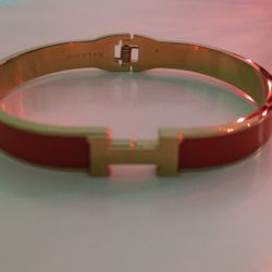 316 L S. Steel..... Replica  Hermie Orange Click Bracelet. 