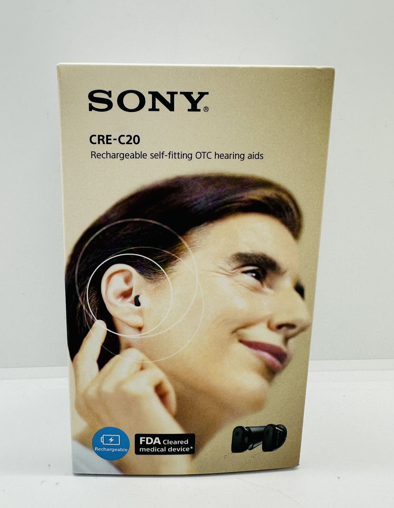 Sony Cre-C20 Self-Fitting Otc Hearing Aids - Black