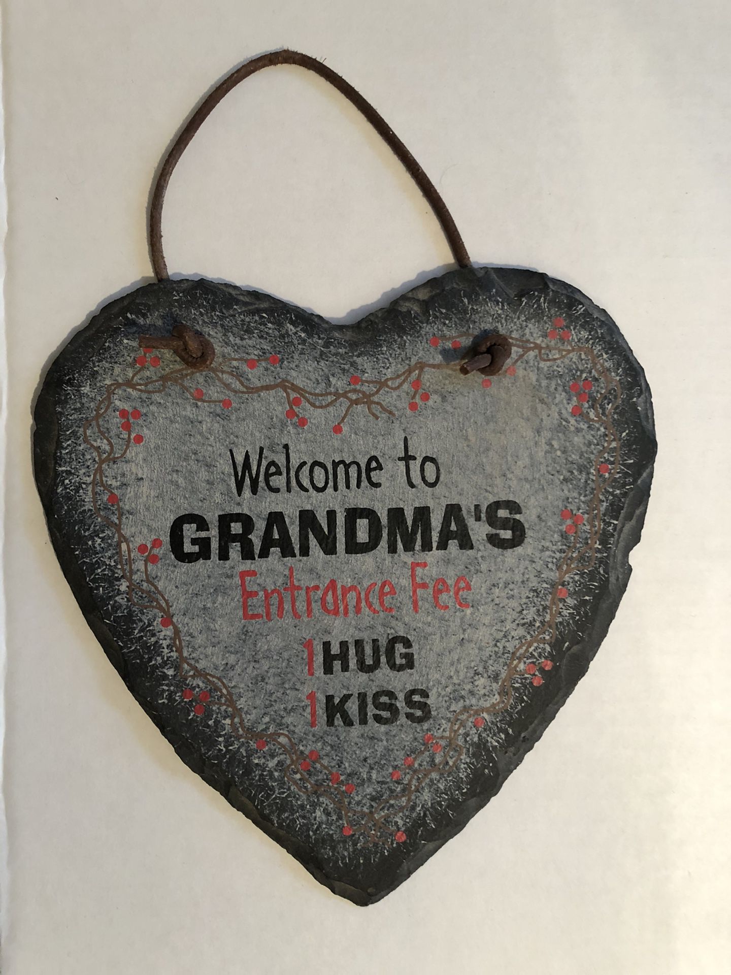 Slate Heart Sign Welcome to Grandma’s