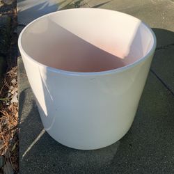 Ceramic White Plant Pot 