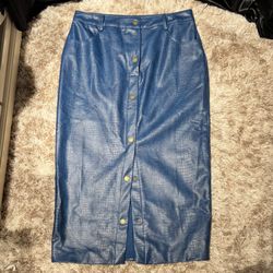 BY EGREIS PENCIL SKIRT SNAKESKIN