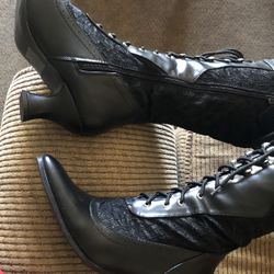 BOOTS BLACK VICTORIAN/STEAMPUNK