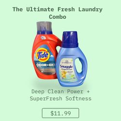 Tide Ultra Odor + Oxi & Snuggle Super Fresh Morning Breeze 