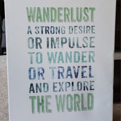 Wanderlust Canvas Wall Art - 16" x 20"