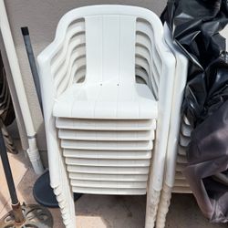 Plastic outdoor chairs