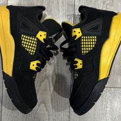 Jordan Nike Air Retro 4 Thunder Toddler Shoes Sz13C 
