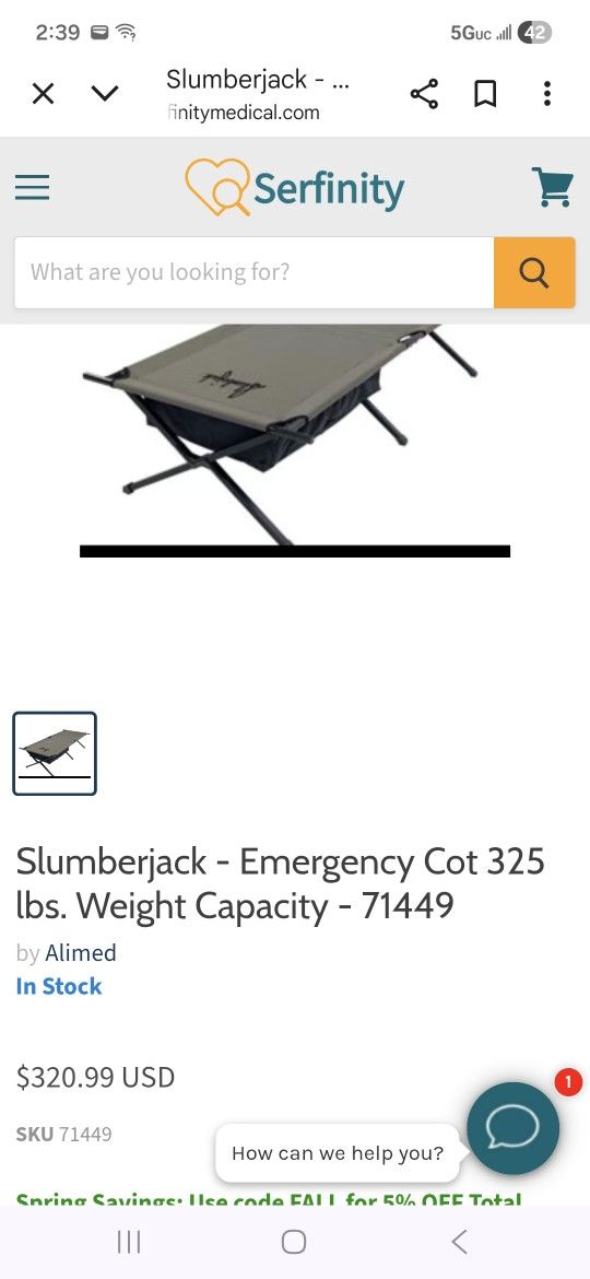 Slumberjack Camping Cots