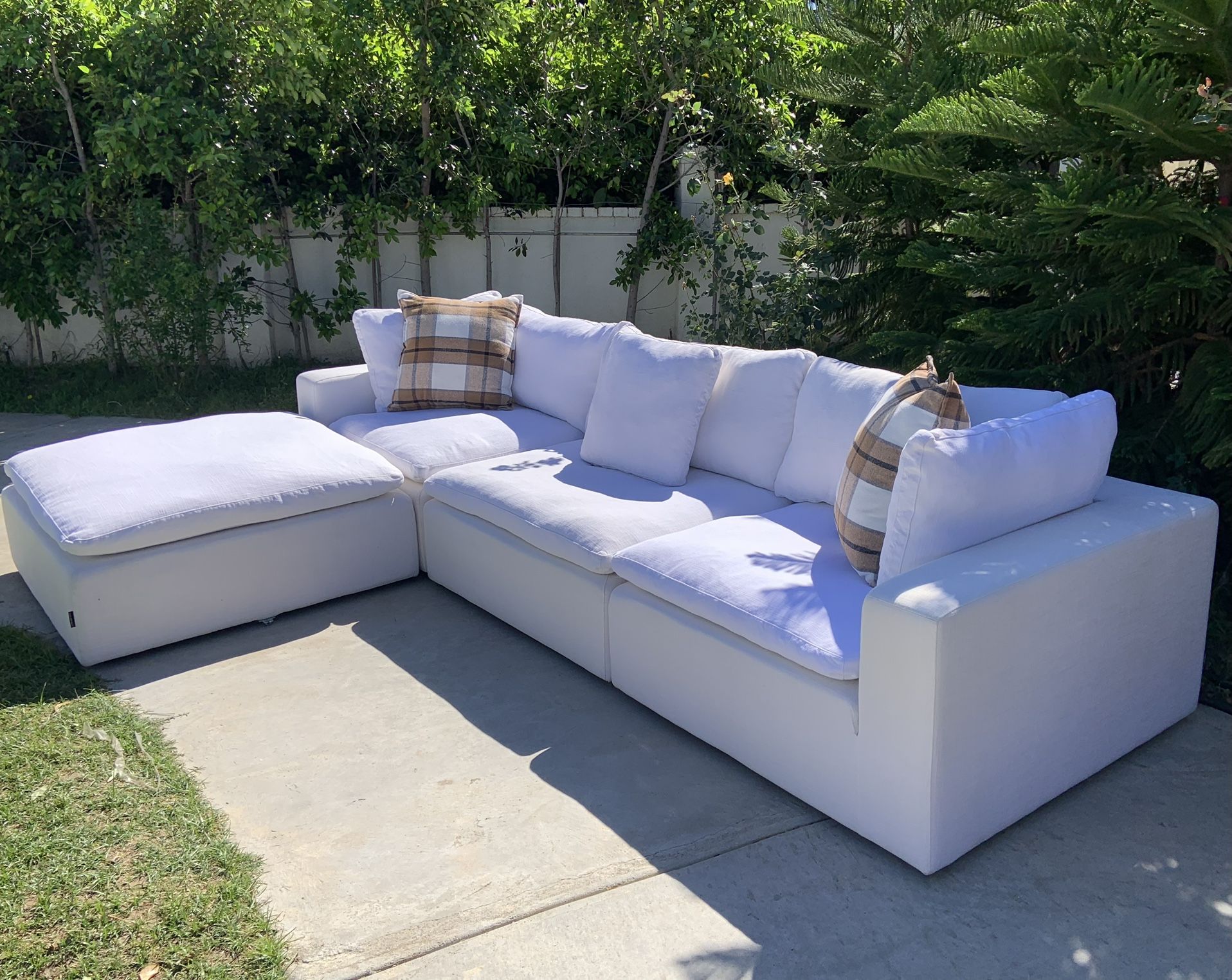 Extra Large Modular Cloud Feather Sectional – HD Buttercup / Coco Republic Style