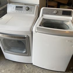 Lg Top load  Washer and gas dryer Excellent working condition W27 D31 Washer 5.0 cu ft Dryer 7.3 cu ft 3 months warranty parts and labor only I can ac