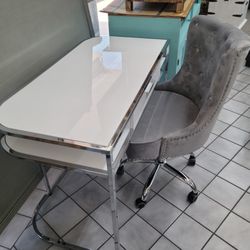 Office desk with the chair