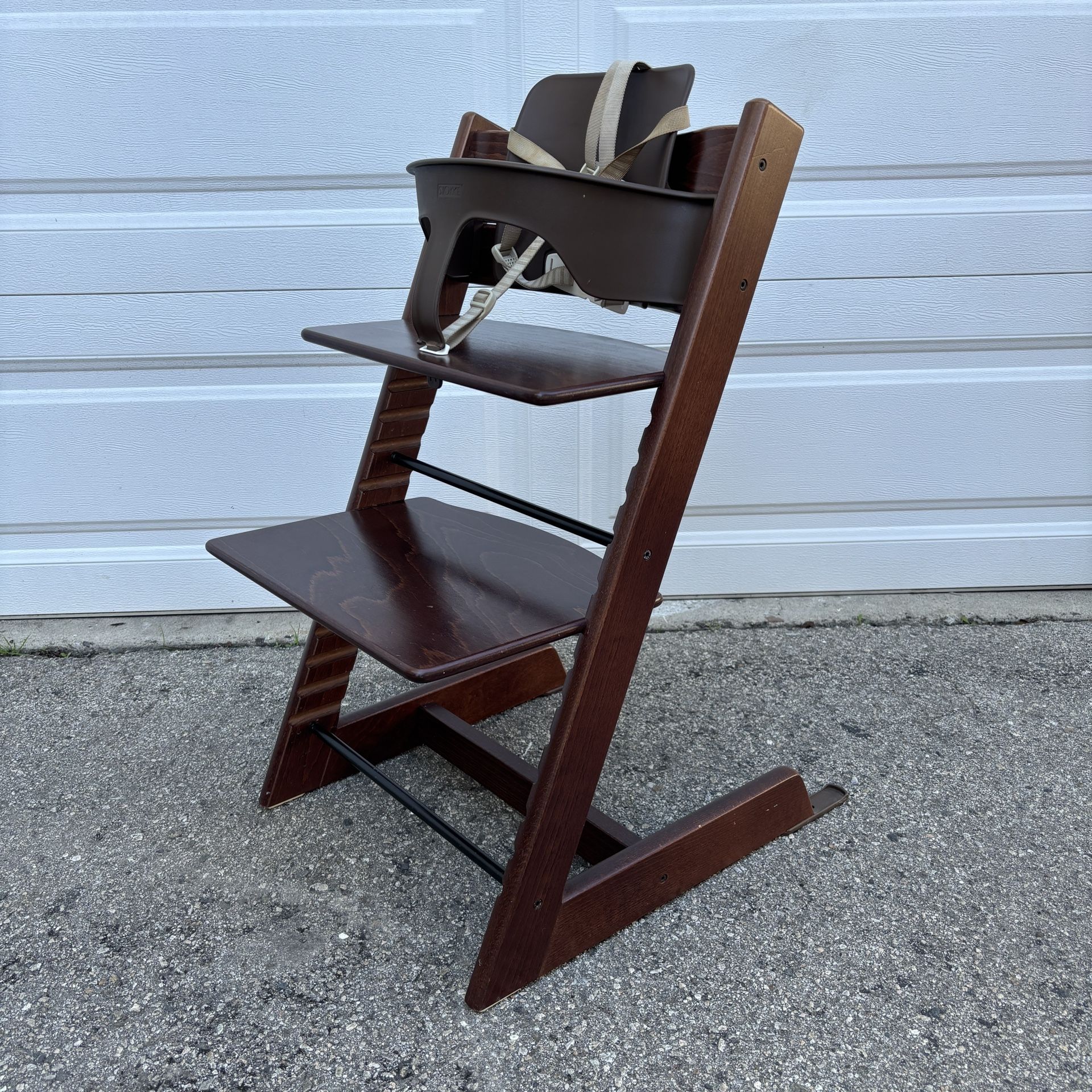 Stokke Tripp Trapp High Chair W/ Baby Set & Cushion