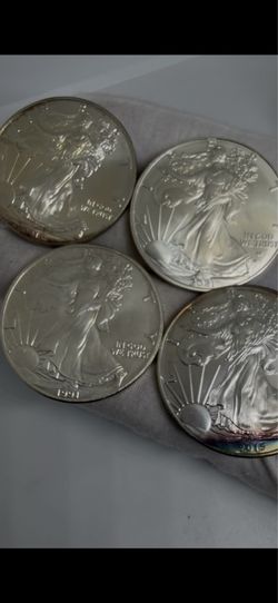 Lot of 7 American silver eagles