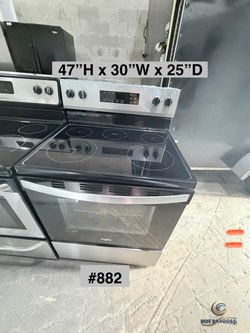 Whirlpool stove Stainless Steel Electric Range (#882)