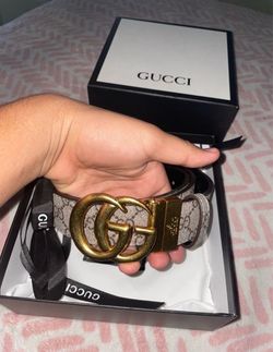 Gucci GG Supreme Belt with Double G Buckle 1/1