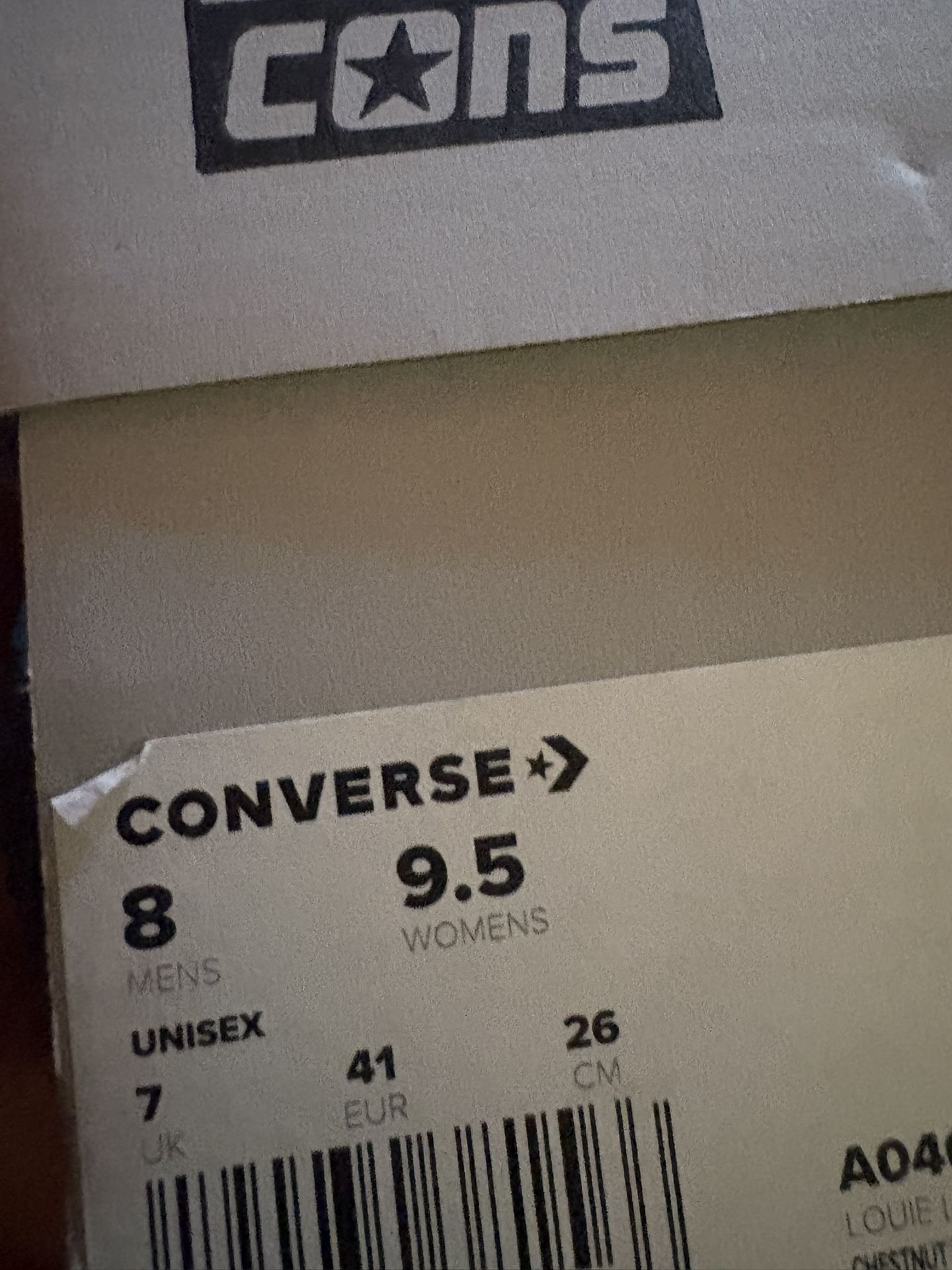 Size 8 Men And Size 9.5 Women Louie Lopez Converse