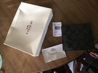 Coach men’s leather wallet