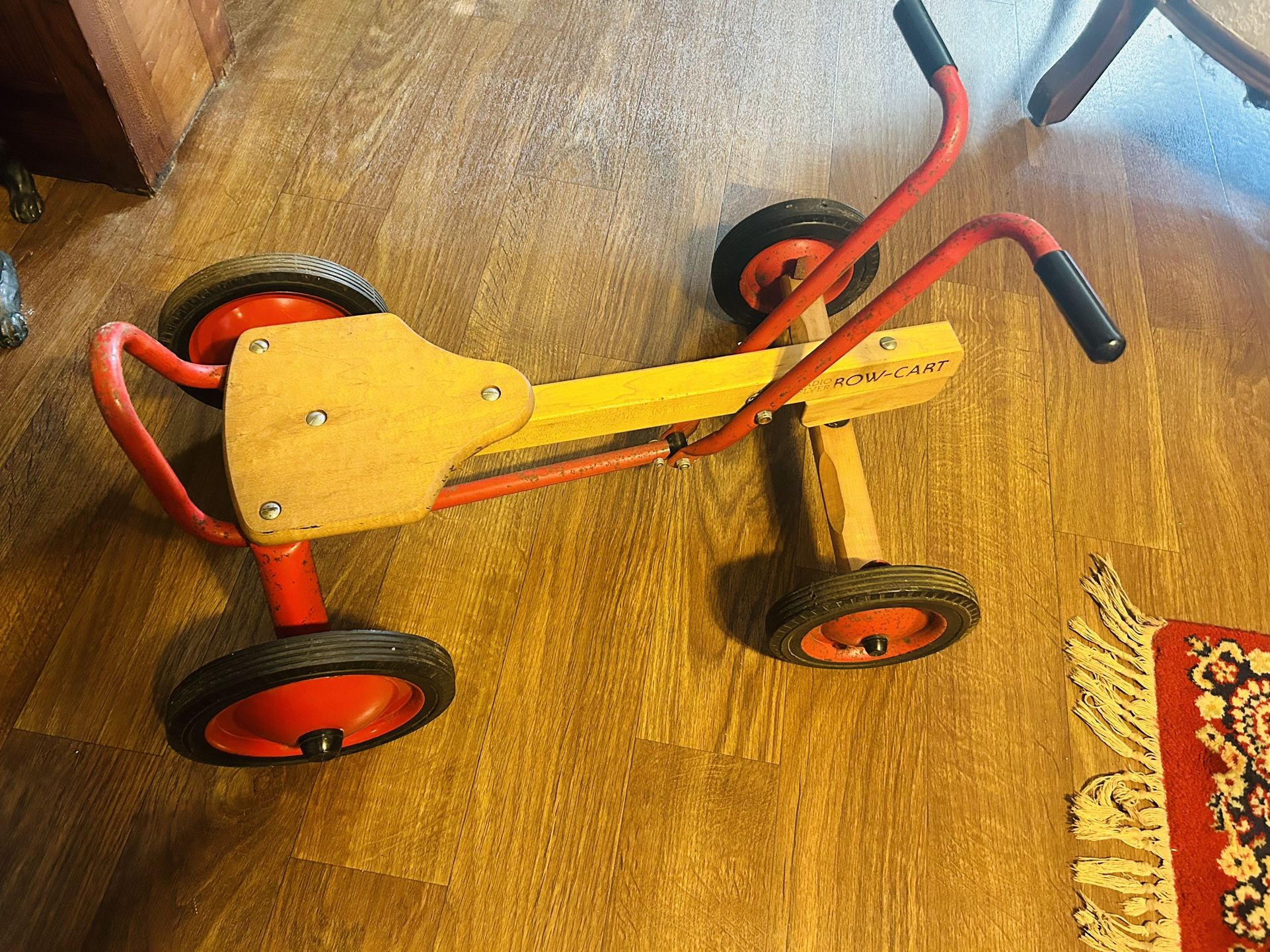 Antique Radio Flyer Row Cart Toy 2 Ft Long, Great Christmas Gift