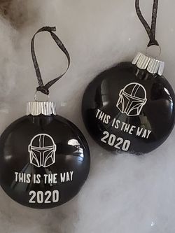 Mandalorain christmas ornaments