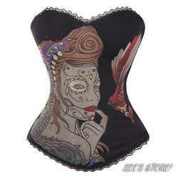 Womens Cosplay Waist Trainer Slimming Corset Sz. M.