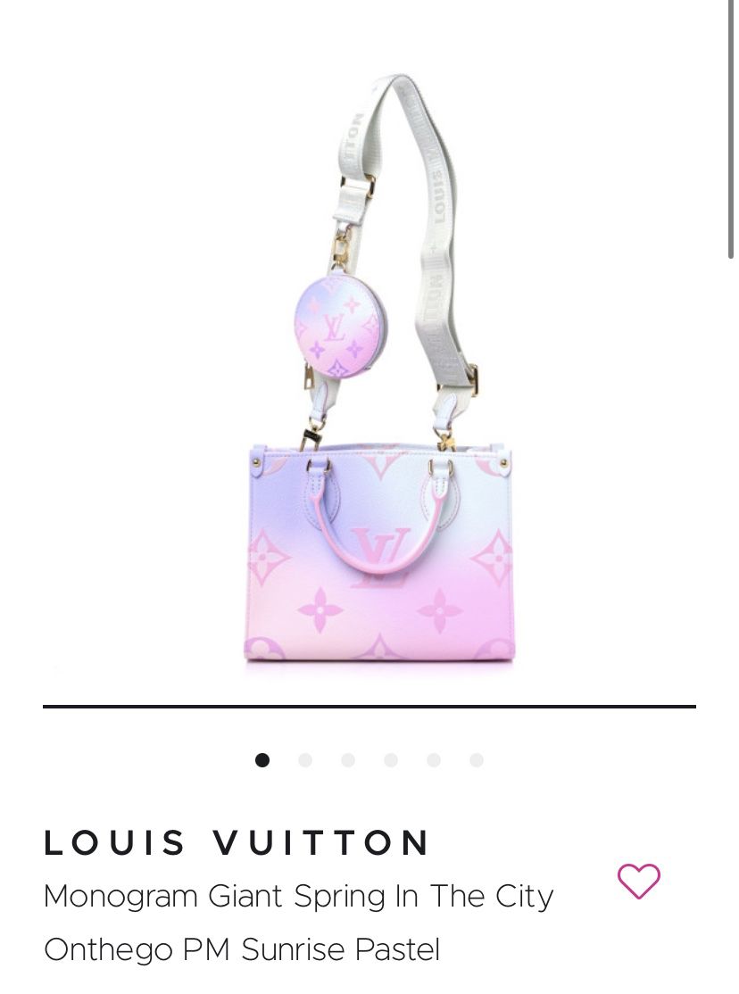 LOUIS VUITTON Monogram Giant Spring In The City Onthego PM Sunrise Pastel  1207577