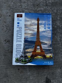 Eiffel Tower building block set Like Legos 3,585 Pieces NIB New in Box