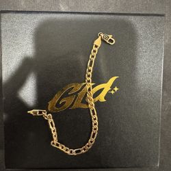 Rose Gold Plated Figaro Bracelet