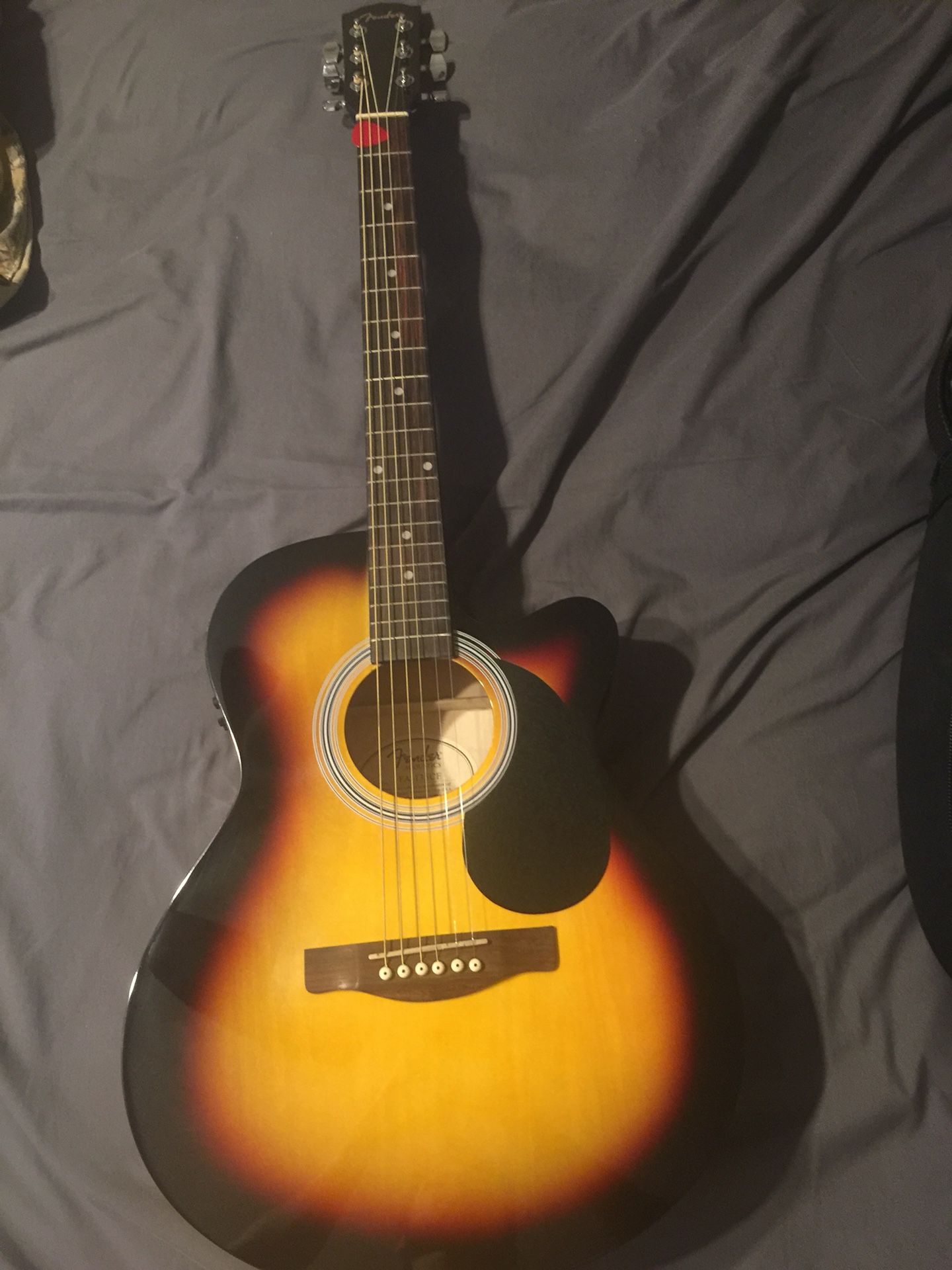 Fender Sunburst Acoustic Electric Guitar