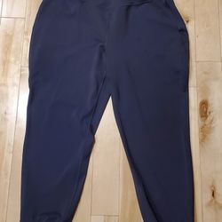 NEW Tek Gear Womens Ultrastretch Black Joggers with Pockets (XXL)