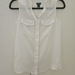 J. Crew Tank Button Shirt