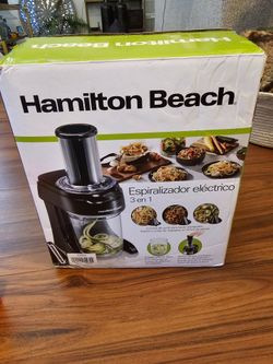 Hamilton Beach electric spiralizer 3 in 1