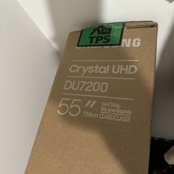 Samsung 55" inch crystal UHD DU7200 4K tv