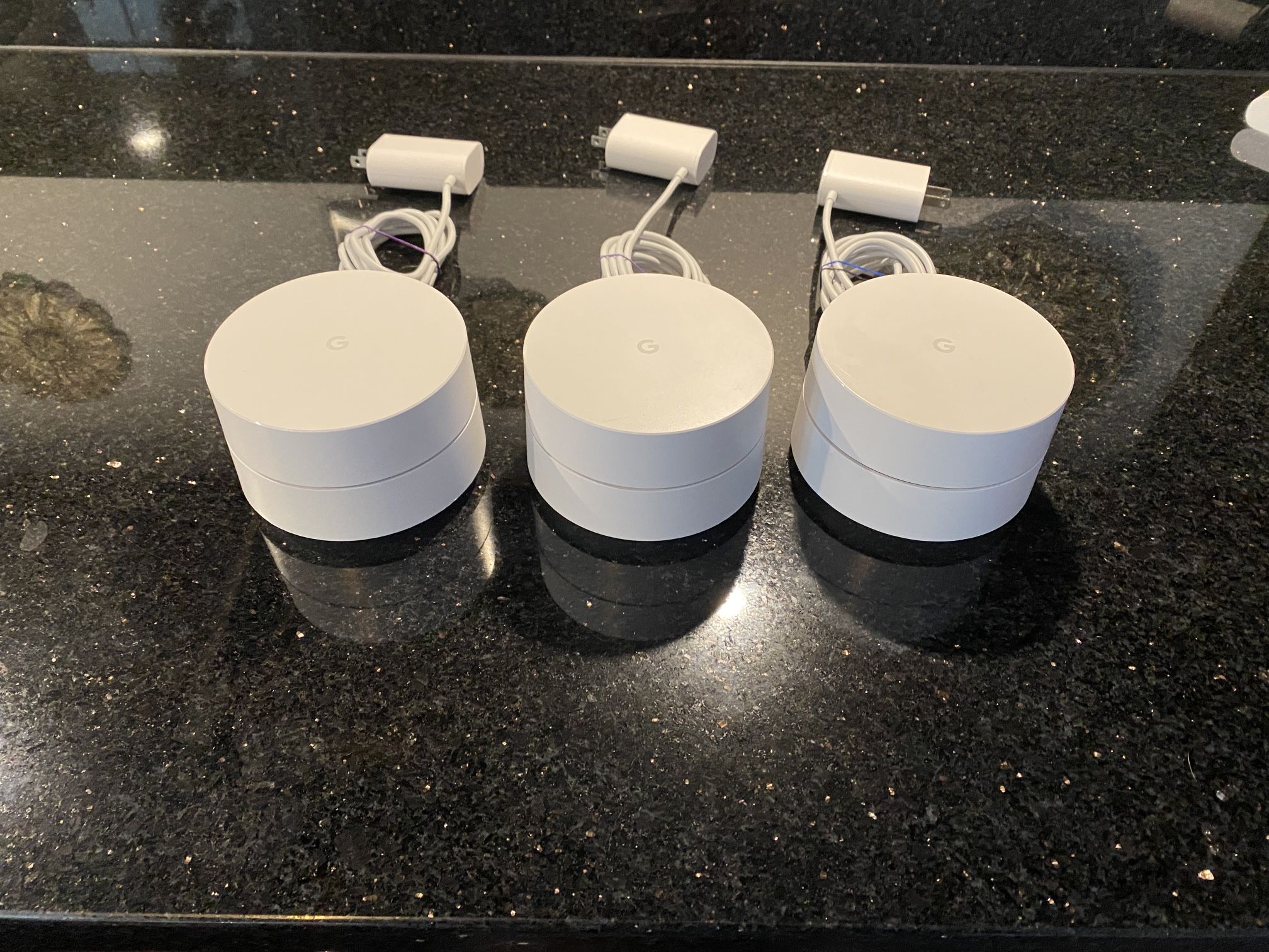 Google Mesh WiFi System Router AC1200 Dual-band 802.11ac NLS-1304-25 White 3-Pk