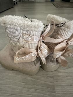 Brown Bebe Boots Toddler Girl Size 6