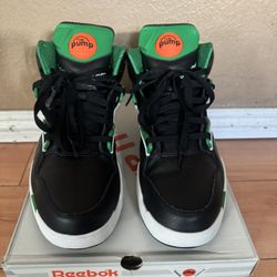 Reebok Green High Top Pump SZ 10  Cash Or Bitcoin Only Used Great Condition, Price Firm