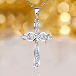 Silver Necklace With Small Cross